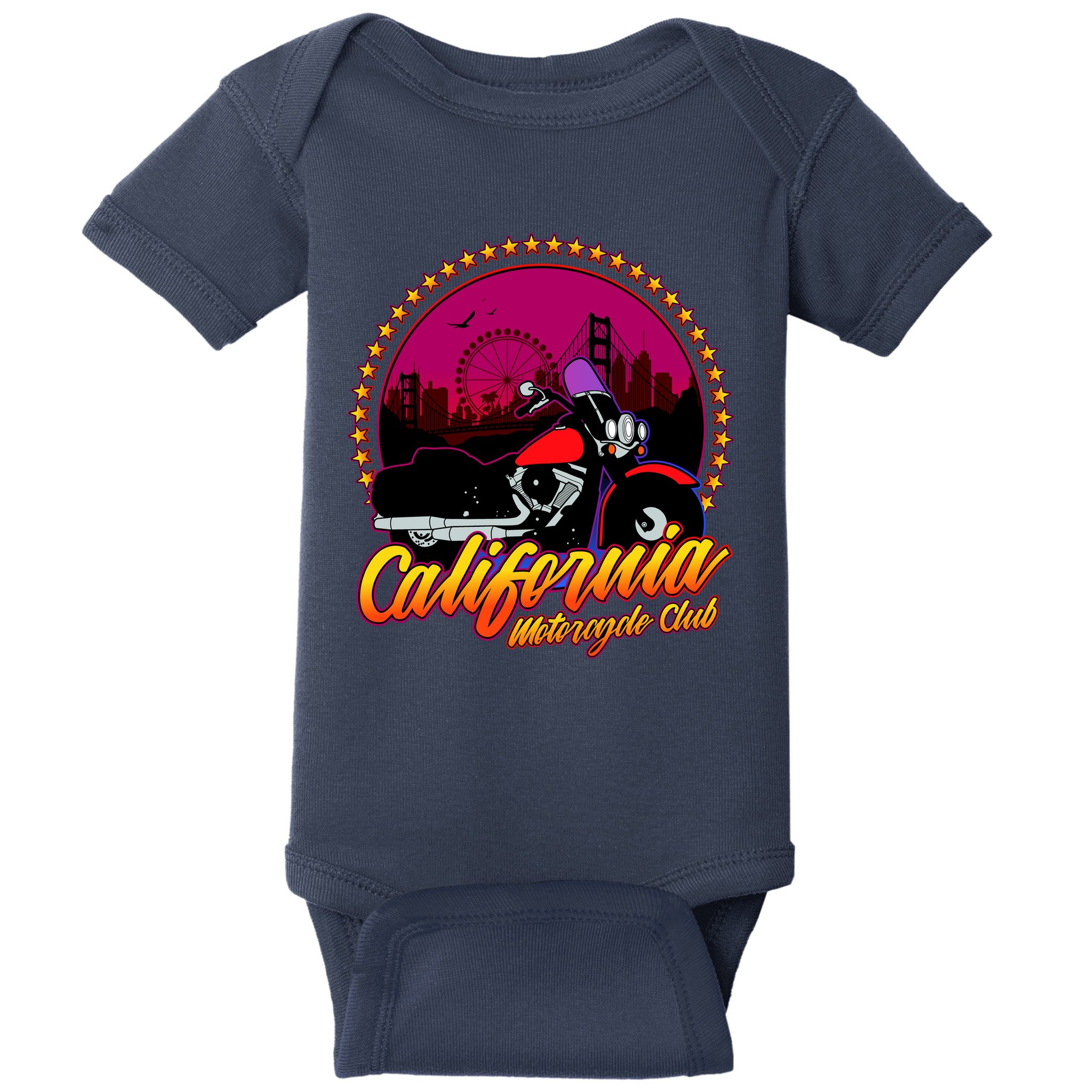California Motorcycle Club Baby Bodysuit