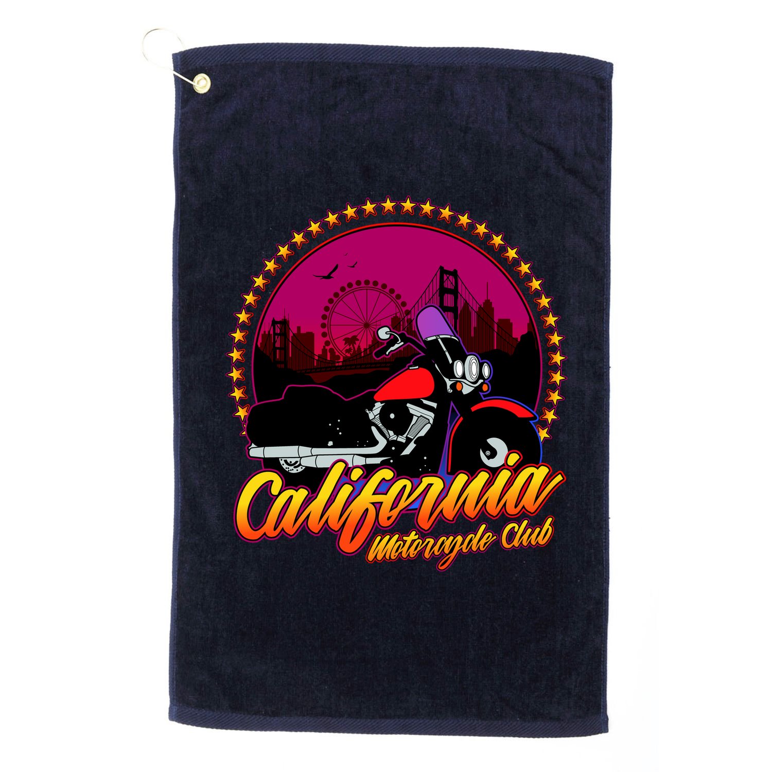 California Motorcycle Club Golf Towel