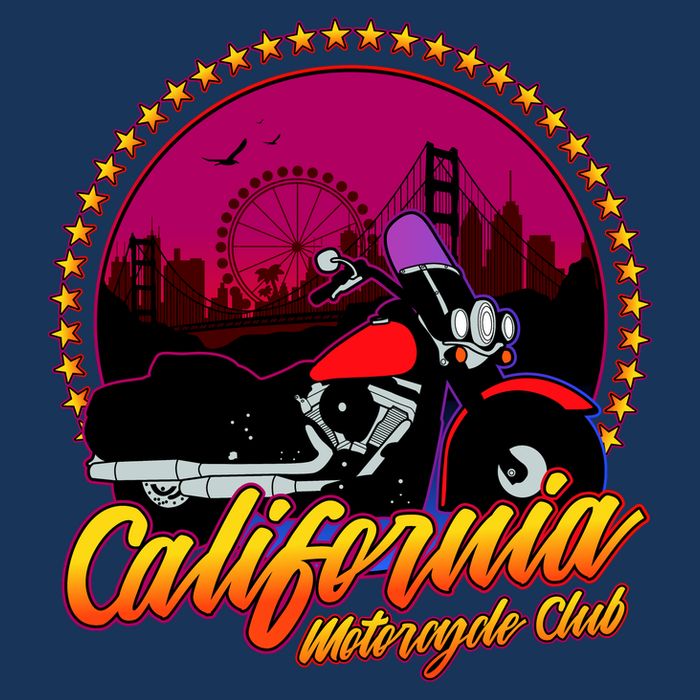 California Motorcycle Club Womens T-Shirt