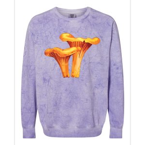 Chanterelle Mushroom Colorblast Crewneck Sweatshirt