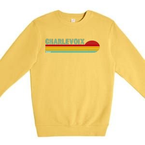 Charlevoix Michigan Premium Crewneck Sweatshirt