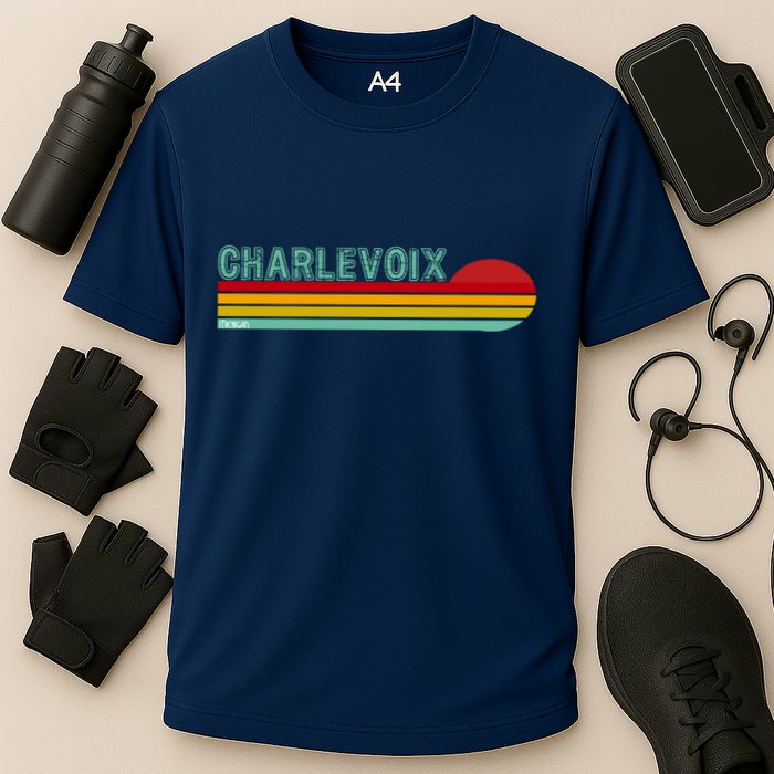 Charlevoix Michigan Cooling Performance Crew T-Shirt