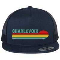 Charlevoix Michigan Flat Bill Trucker Hat
