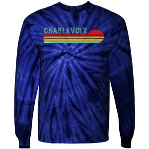 Charlevoix Michigan Tie-Dye Long Sleeve Shirt