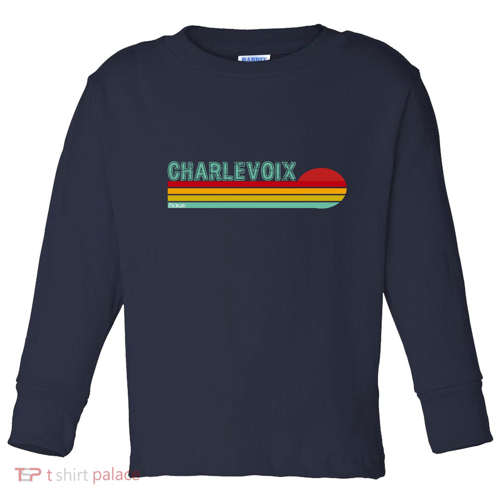 Charlevoix Michigan Toddler Long Sleeve Shirt