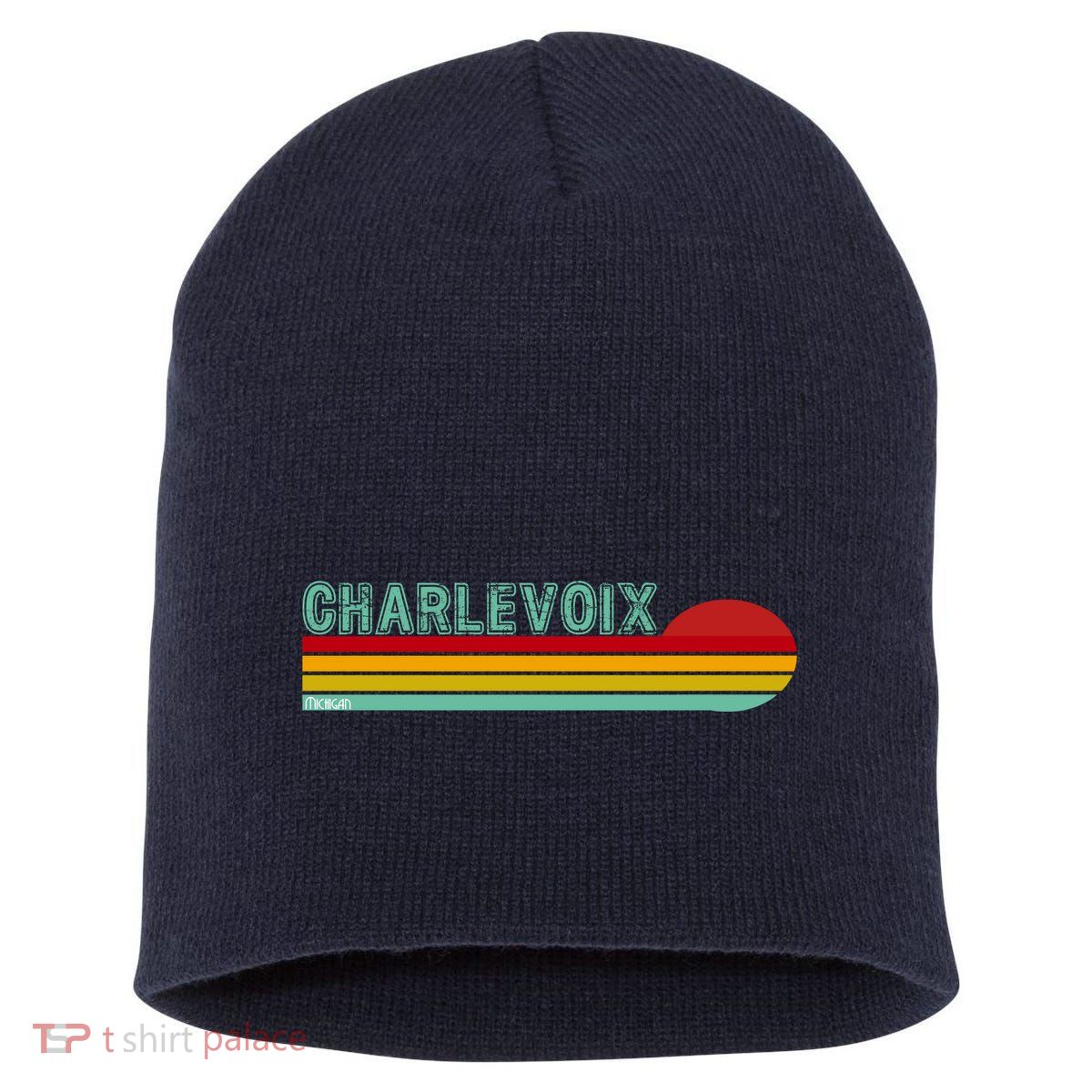 Charlevoix Michigan Short Acrylic Beanie