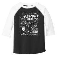 Catnip Madness Cute Kitten Cat Lover Toddler Fine Jersey T-Shirt