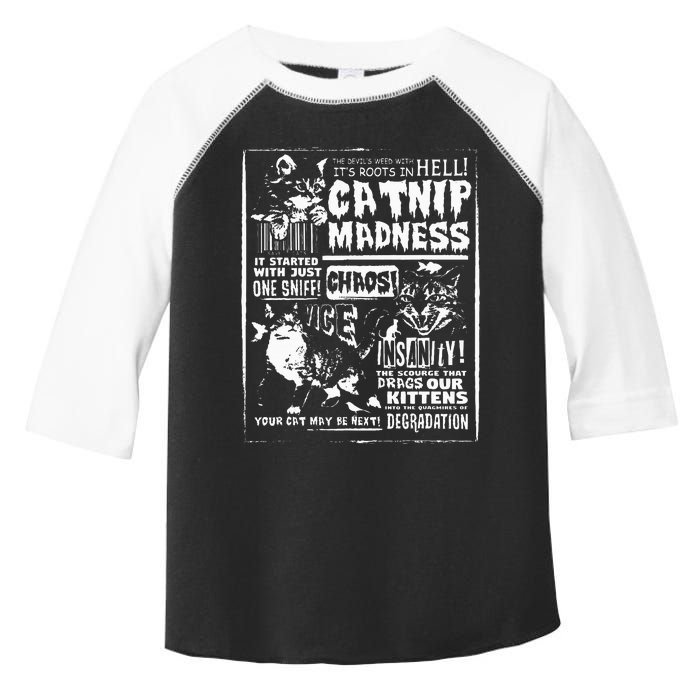 Catnip Madness Cute Kitten Cat Lover Toddler Fine Jersey T-Shirt