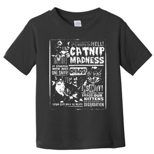 Catnip Madness Cute Kitten Cat Lover Toddler T-Shirt