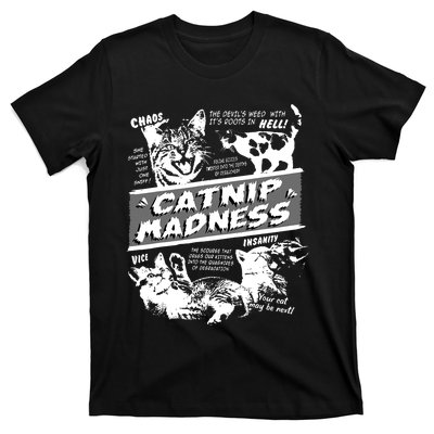 Catnip Madness Cute Kitten Funny Cat Pet Humor T-Shirt