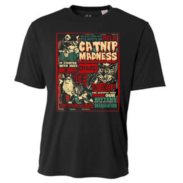 Catnip Madness Cute Kitten Cat Lover Gift For Cat Owners Cooling Performance Crew T-Shirt