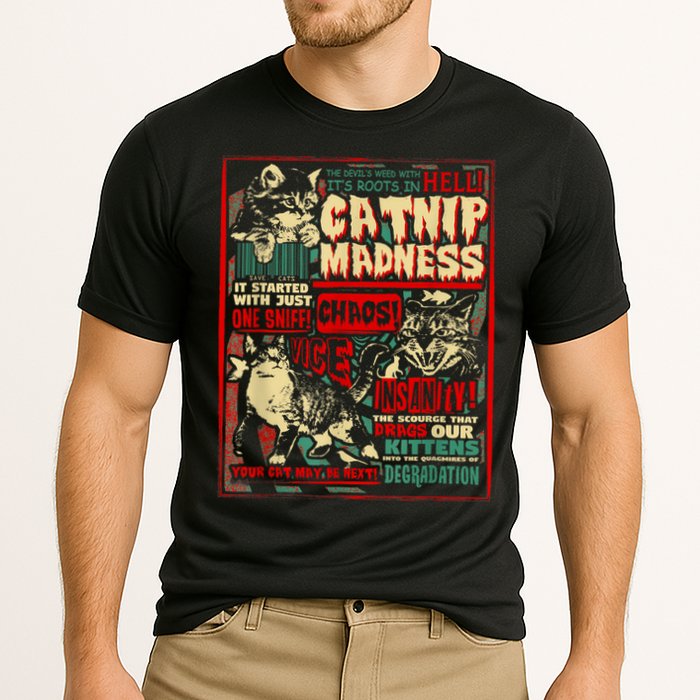 Catnip Madness Cute Kitten Cat Lover Gift For Cat Owners Performance Shirt
