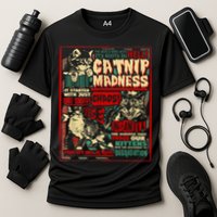 Catnip Madness Cute Kitten Cat Lover Gift For Cat Owners Performance Shirt