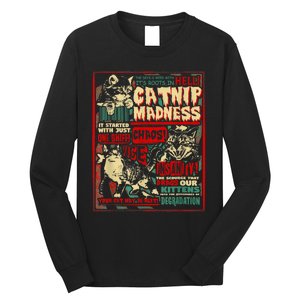 Catnip Madness Cute Kitten Cat Lover Gift For Cat Owners Long Sleeve Shirt