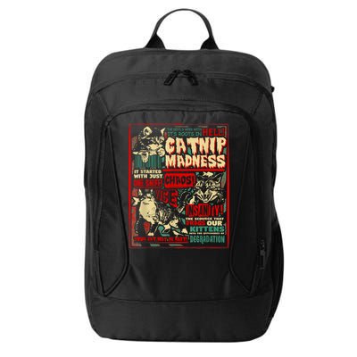 Catnip Madness Cute Kitten Cat Lover Gift For Cat Owners City Backpack