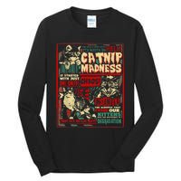 Catnip Madness Cute Kitten Cat Lover Gift For Cat Owners Tall Long Sleeve T-Shirt