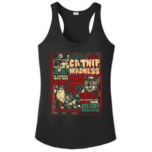 Catnip Madness Cute Kitten Cat Lover Gift For Cat Owners Ladies PosiCharge Competitor Racerback Tank