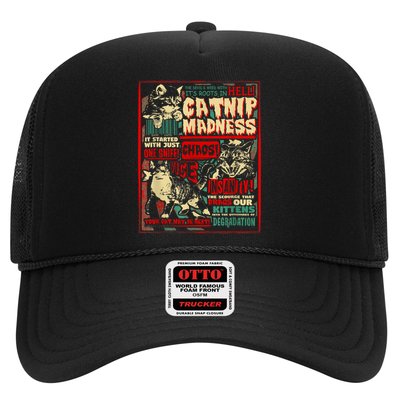 Catnip Madness Cute Kitten Cat Lover Gift For Cat Owners Trucker Hat