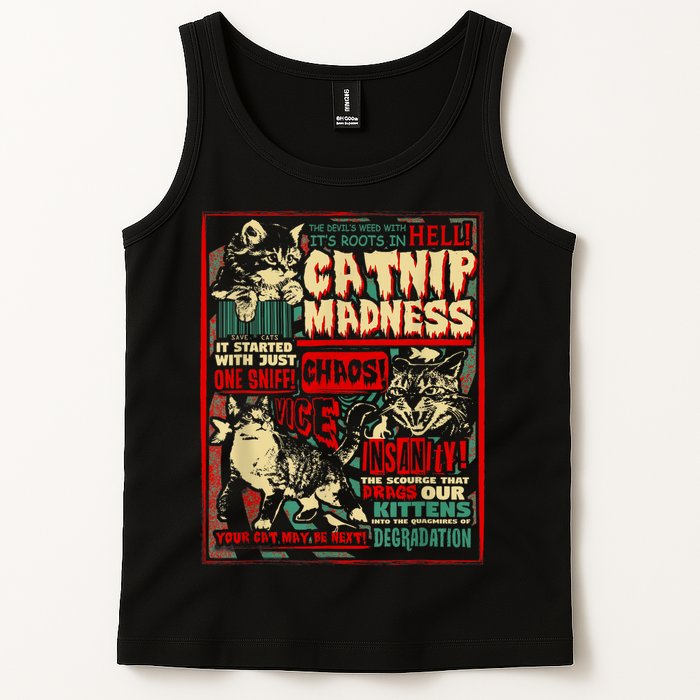 Catnip Madness Cute Kitten Cat Lover Gift For Cat Owners Tank Top