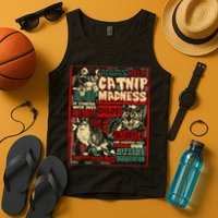 Catnip Madness Cute Kitten Cat Lover Gift For Cat Owners Tank Top