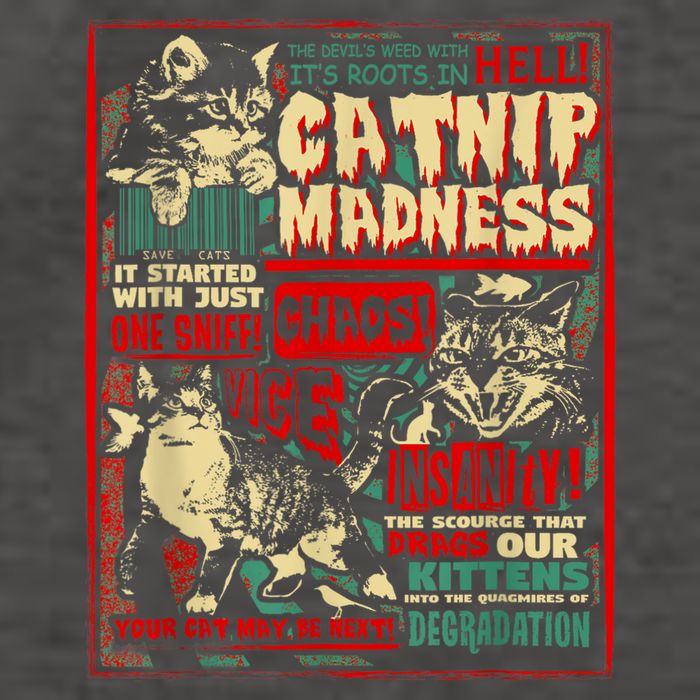 Catnip Madness Cute Kitten Cat Lover Gift For Cat Owners Vector Backpack