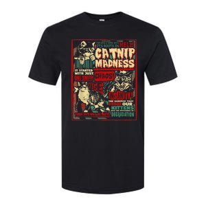 Catnip Madness Cute Kitten Cat Lover Gift For Cat Owners Softstyle CVC T-Shirt