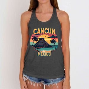 Cancun Mexico Women's Knotted Racerback Tank