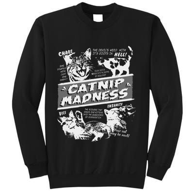 Catnip Madness Cute Kitten Funny Cat Pet Humor Sweatshirt