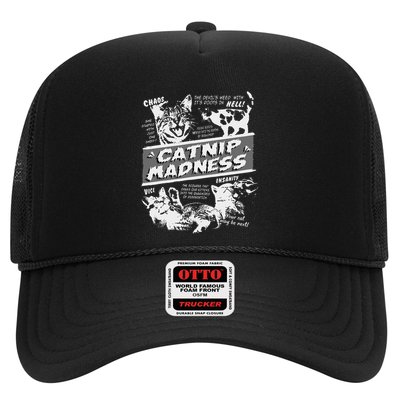 Catnip Madness Cute Kitten Funny Cat Pet Humor Trucker Hat