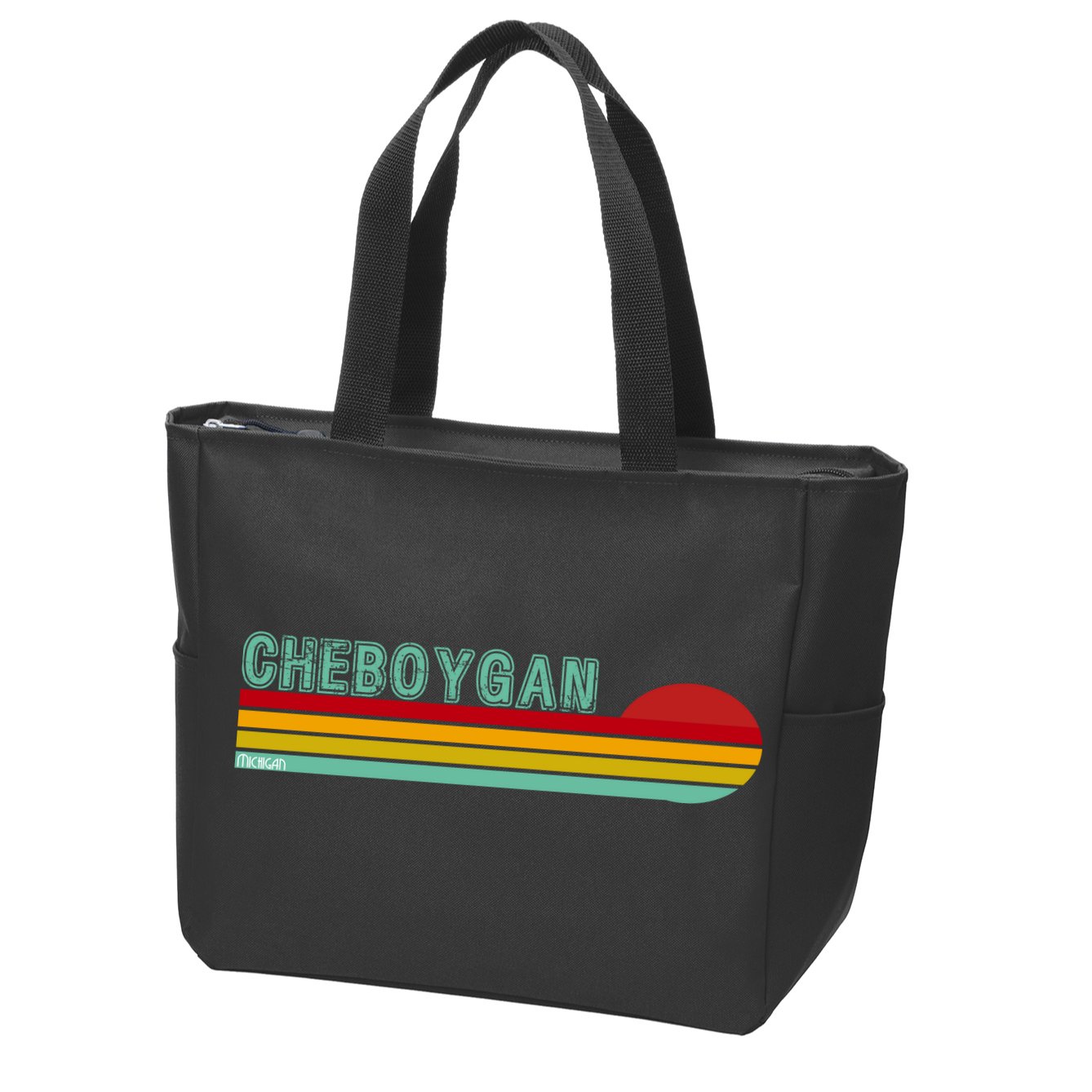 Cheboygan Michigan Zip Tote Bag