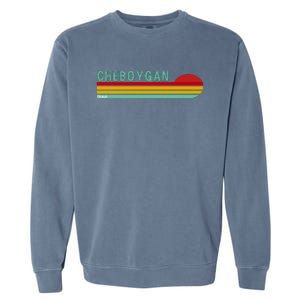 Cheboygan Michigan Garment-Dyed Sweatshirt