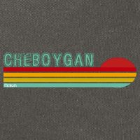 Cheboygan Michigan Cotton Canvas Backpack