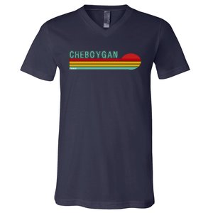 Cheboygan Michigan V-Neck T-Shirt