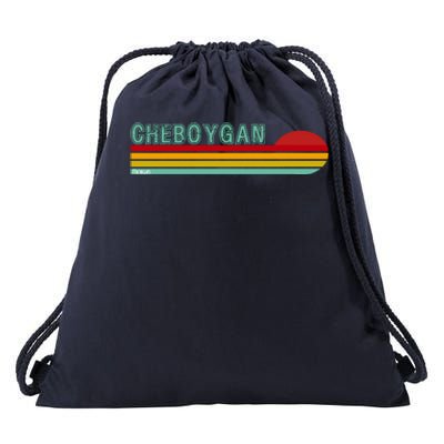 Cheboygan Michigan Drawstring Bag