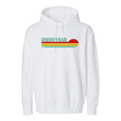 Cheboygan Michigan Garment-Dyed Fleece Hoodie