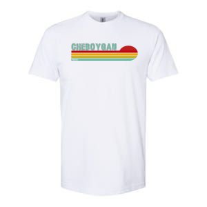 Cheboygan Michigan Softstyle CVC T-Shirt