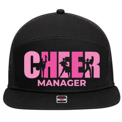 Cheer Manager Cheerleading 7 Panel Mesh Trucker Snapback Hat