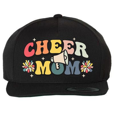 Cheer Mom Cheerleader Mom Mama Cheerleading Team Retro Wool Snapback Cap