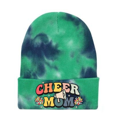 Cheer Mom Cheerleader Mom Mama Cheerleading Team Retro Tie Dye 12in Knit Beanie