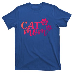 Cat Mom Cat Paws Cat Lover Funny Cute Cat Gift T-Shirt