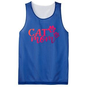 Cat Mom Cat Paws Cat Lover Funny Cute Cat Gift Mesh Reversible Basketball Jersey Tank