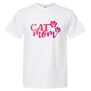 Cat Mom Cat Paws Cat Lover Funny Cute Cat Gift Garment-Dyed Heavyweight T-Shirt