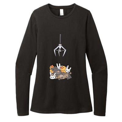 Claw Machine Womens CVC Long Sleeve Shirt