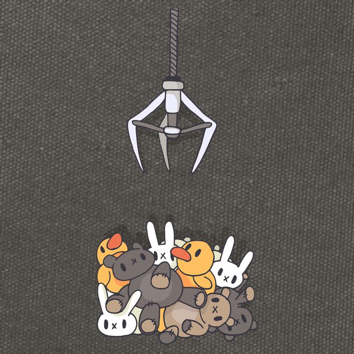Claw Machine Cotton Canvas Backpack