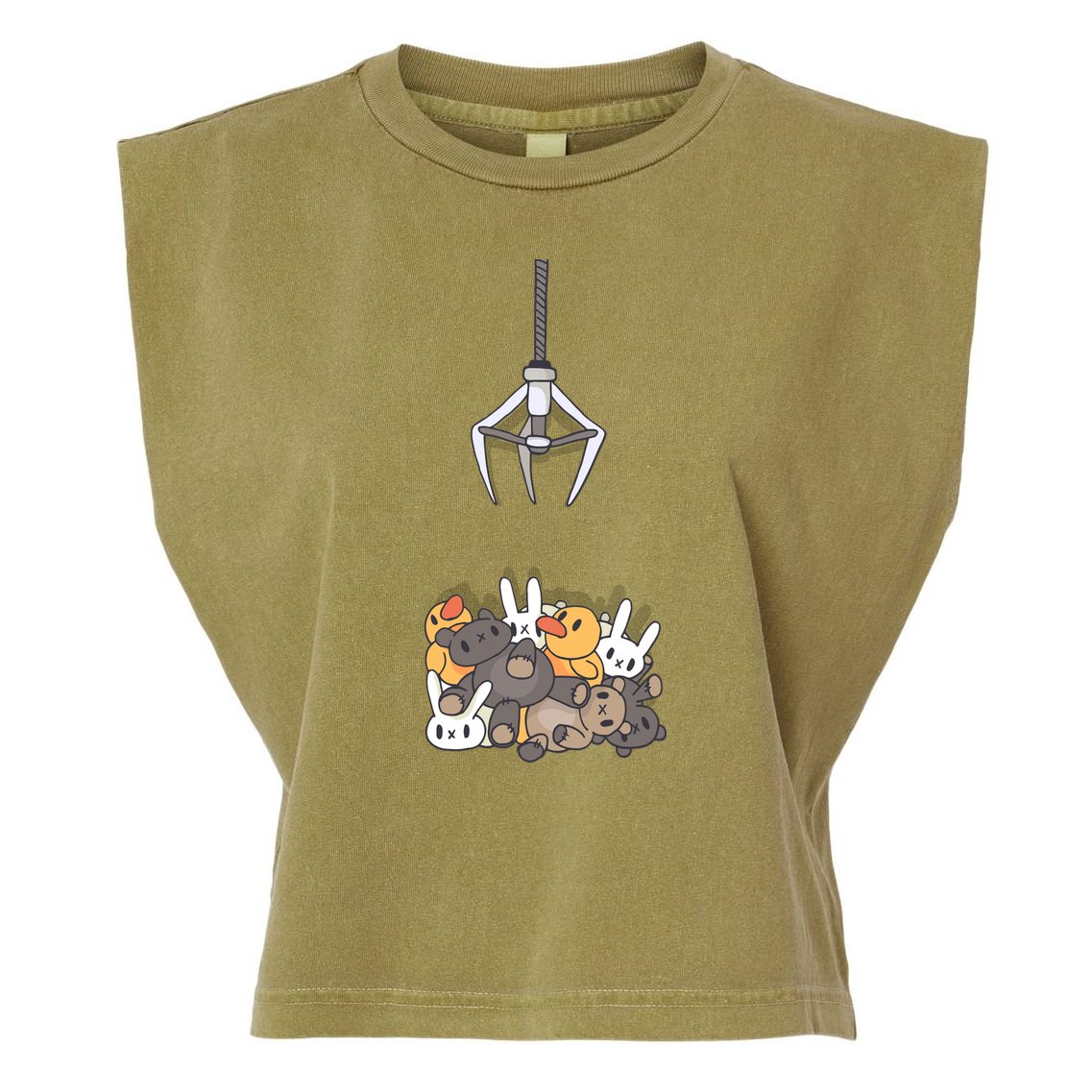 Claw Machine Garment-Dyed Women's Muscle Tee