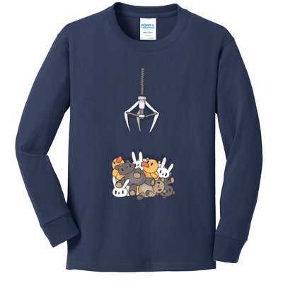 Claw Machine Kids Long Sleeve Shirt