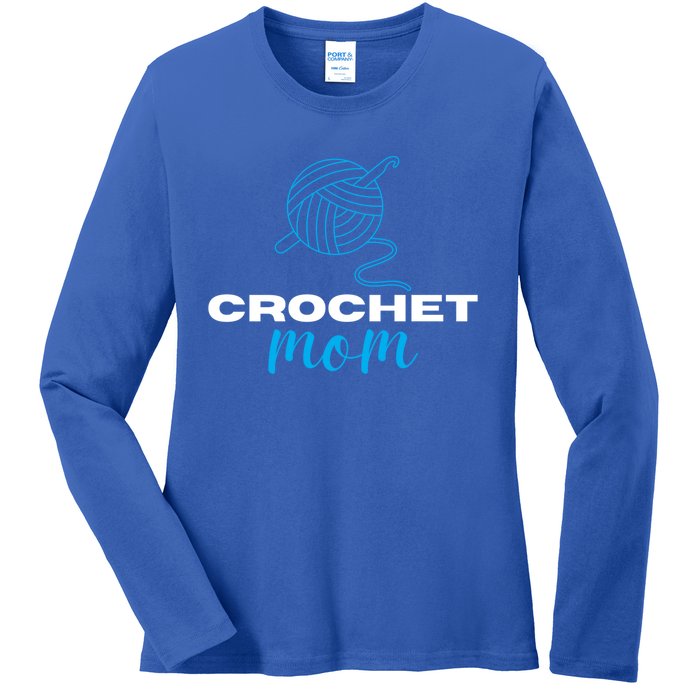 Crochet Mom Crocheter Knitting Crocheting Lovers Gift Ladies Long Sleeve Shirt