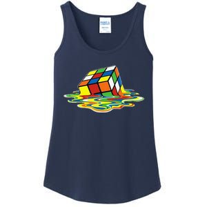 Cute Melting Cube Rubik Ladies Essential Tank