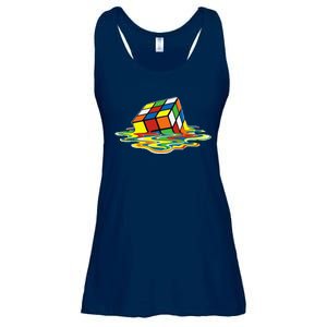 Cute Melting Cube Rubik Ladies Essential Flowy Tank