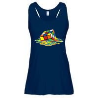 Cute Melting Cube Rubik Ladies Essential Flowy Tank